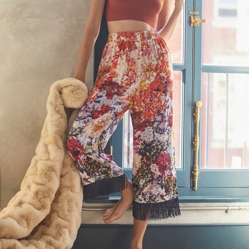 Anthropology Fringed Pajama/Lounge pants by Kristen Lamb